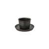 KINTO LEAVES TO TEA CUP & SAUCER 160ML BLACK THUMBNAIL 2