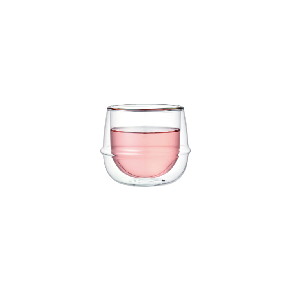 KINTO KRONOS DOUBLE WALL WINE GLASS 250ML  CLEAR 0