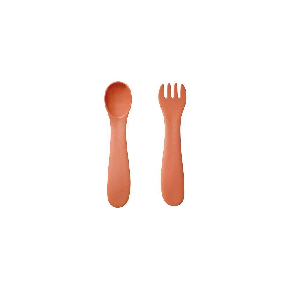 KINTO BONBO SPOON & FORK  ORANGE 4