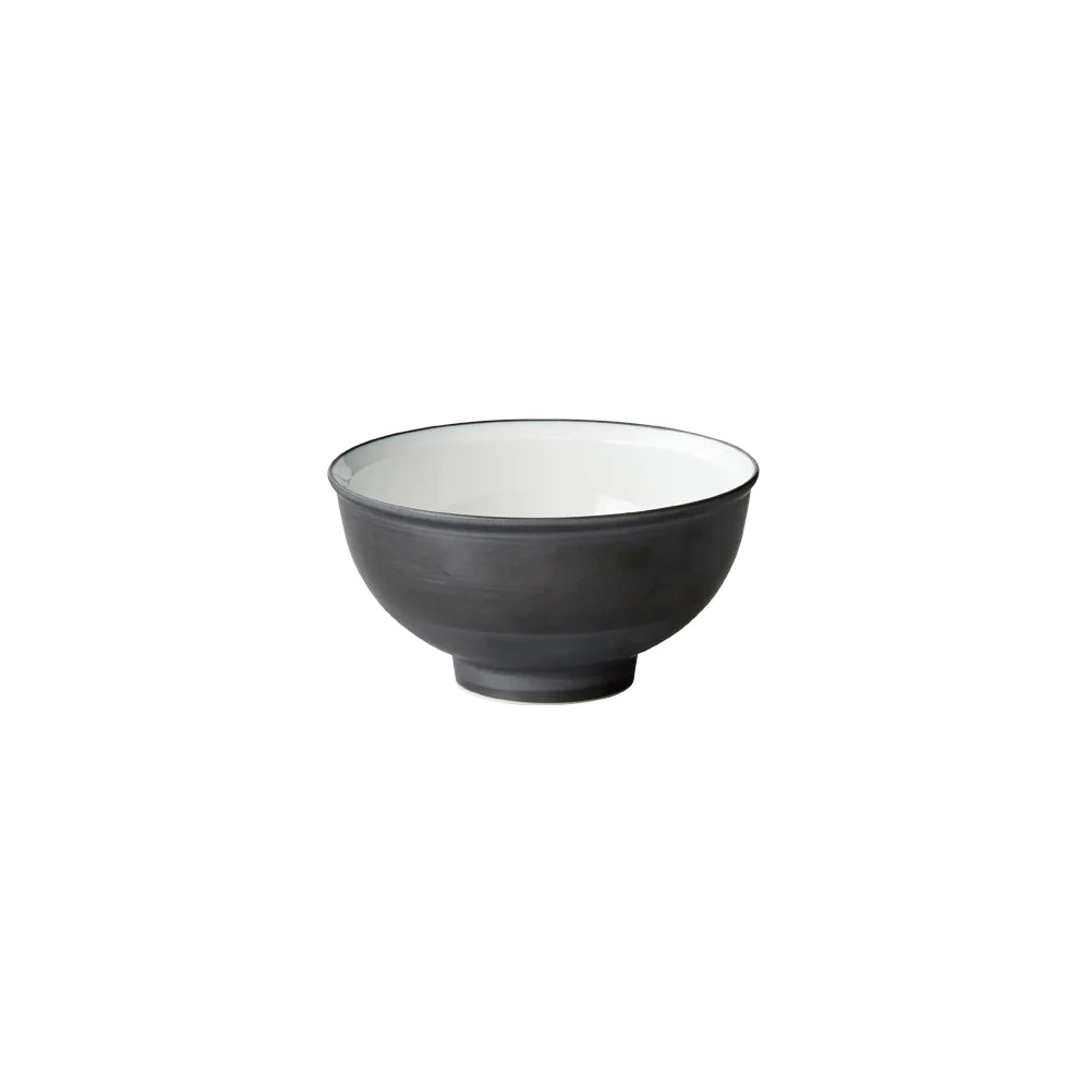  KINTO RIM RICE BOWL (⌀120MM/4.5IN)  BLACK