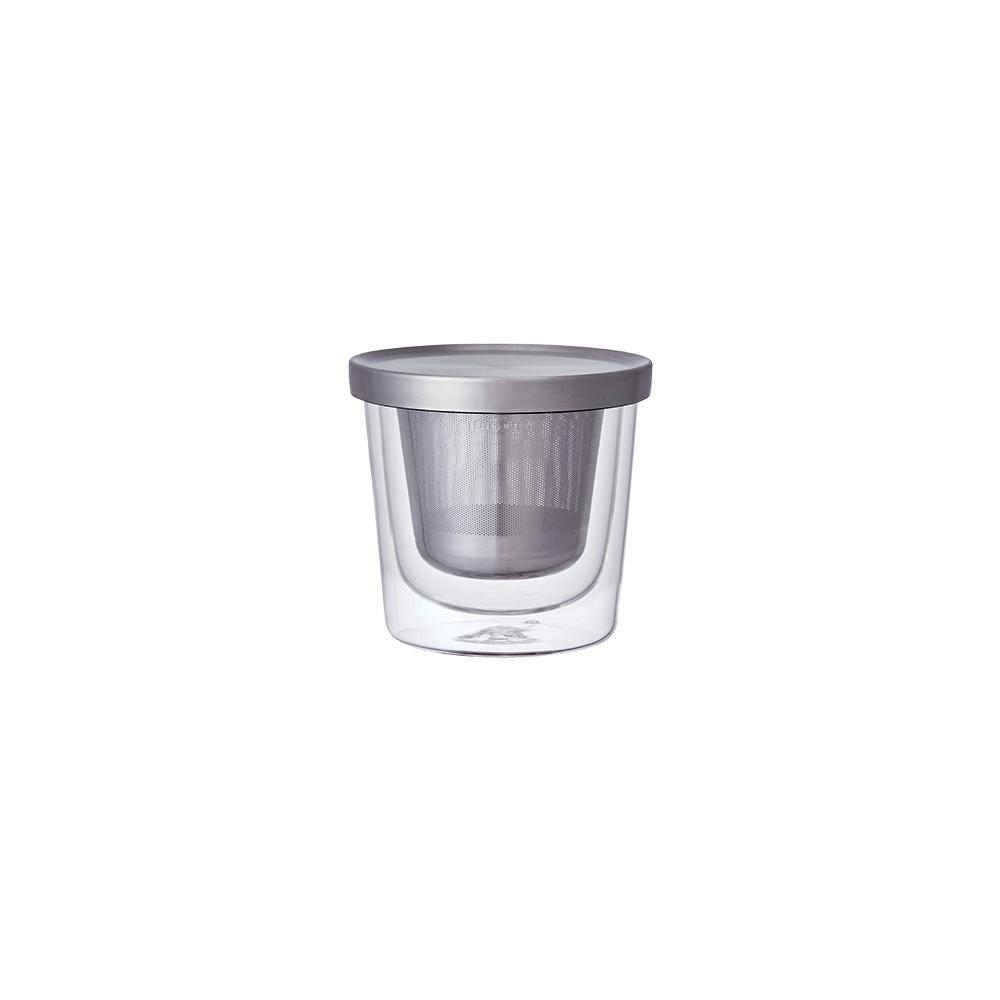  KINTO LEAVES TO TEA CUP WITH STRAINER (260ML/8.8OZ)  CLEAR 0