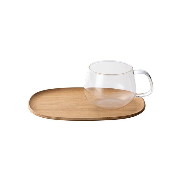 KINTO UNITEA CUP AND WILLOW TRAY (210X145MM/8.4X5.8IN) WILLOW 