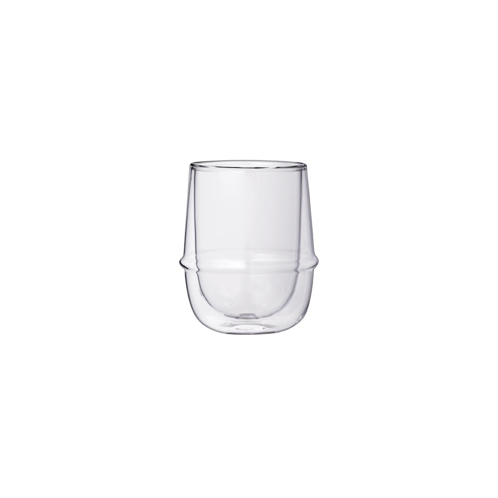  KINTO KRONOS DOUBLE WALL COFFEE CUP (250ML/8.5OZ)  CLEAR