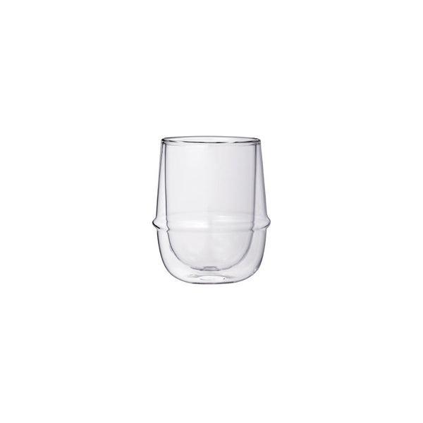 KINTO KRONOS DOUBLE WALL COFFEE CUP (250ML/8.5OZ) CLEAR 
