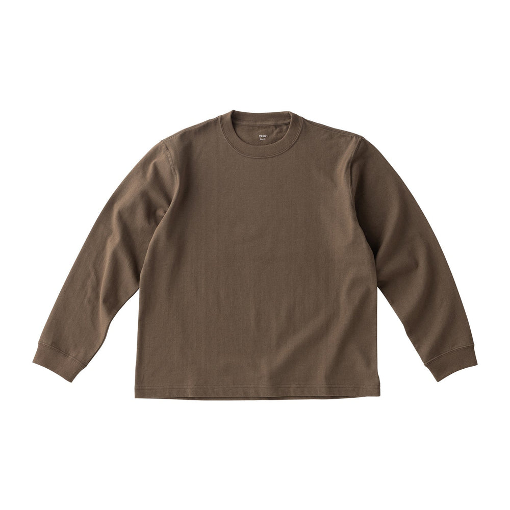  KINTO FUTO CUT AND SEW LONG SLEEVE TCO_S  BROWN 9