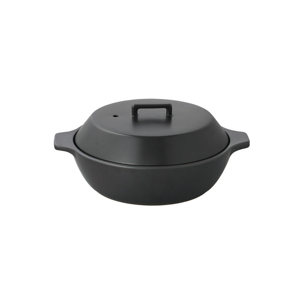 KINTO KAKOMI CERAMIC POT (1200ML/40.8OZ) BLACK 