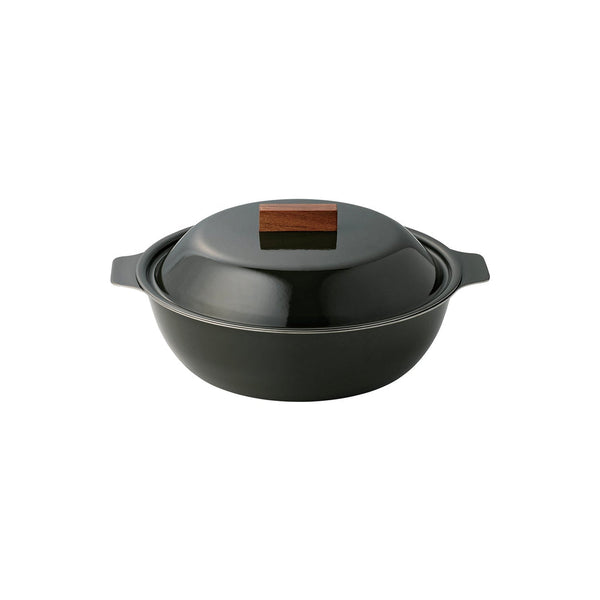 KINTO KAKOMI IH ENAMEL POT (1000ML/34OZ) CHARCOAL 