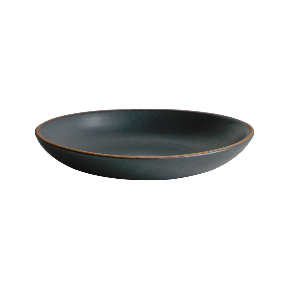  KINTO TERRA DEEP PLATE (⌀230MM/9IN)  BLACK