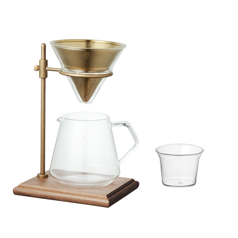  KINTO SCS-S02 BREWER STAND SET (4-CUP) (600ML/20OZ)  GOLD 0