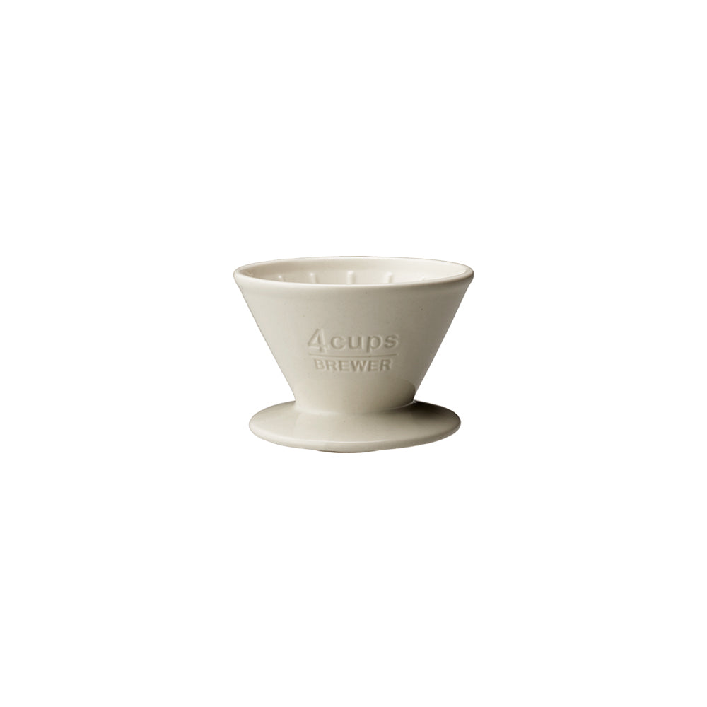  KINTO SCS PORCELAIN BREWER 4-CUP  WHITE