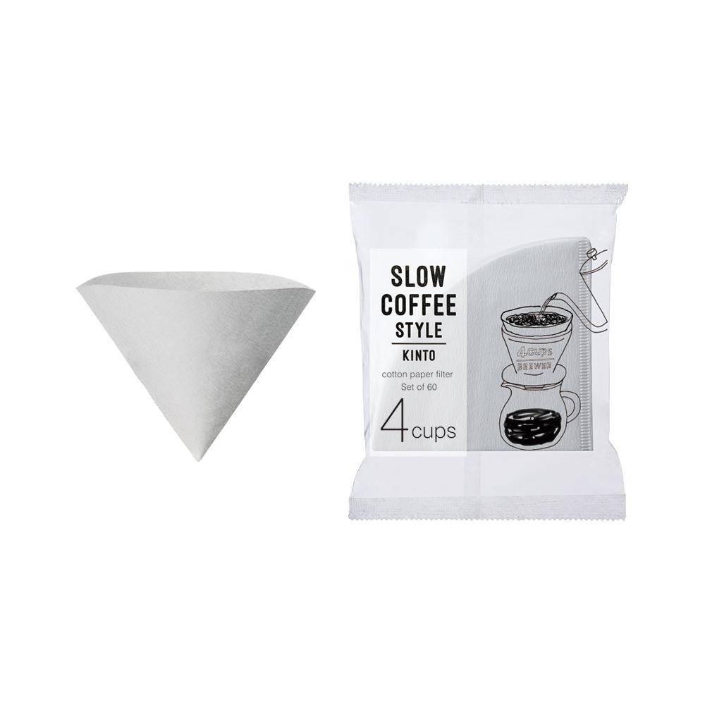  KINTO SCS COTTON PAPER FILTER 4 CUP  WHITE